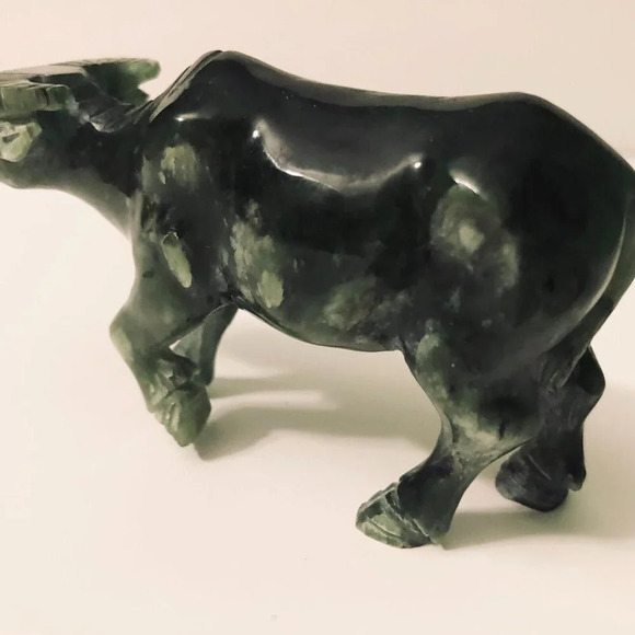 Vintage Stone  Water Buffalo 4 Inch Long Figurine - Picture 11 of 16